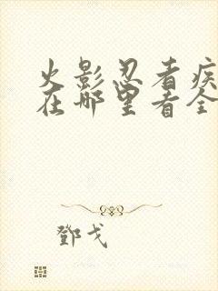 火影忍者疾风传在哪里看全集