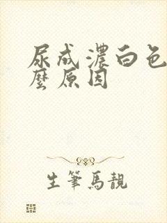 尿成浓白色是什么原因