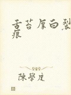 舌苔厚白裂纹齿痕