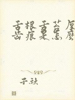 舌根舌苔厚白有齿痕是怎么回事