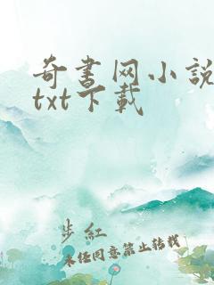 奇书网小说免费txt下载