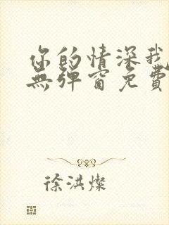 你的情深我不配无弹窗免费阅读