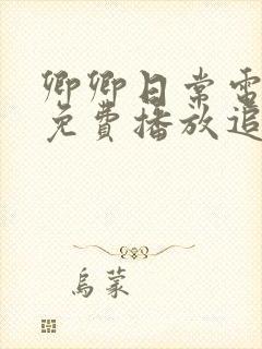 卿卿日常电视剧免费播放追剧