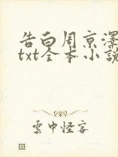 告白周京泽许随txt全本小说