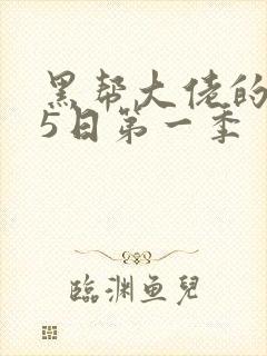 黑帮大佬的365日第一季