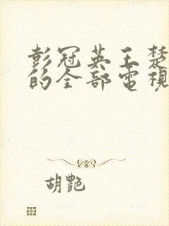 彭冠英王楚然演的全部电视剧叫什么