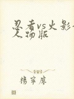 忍者vs火影全人物版