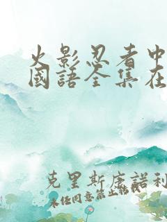 火影忍者中文版国语全集在线观看