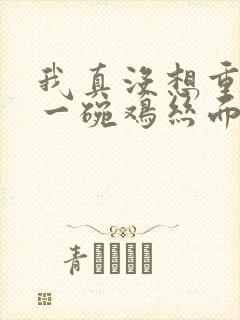 我真没想重生 一碗鸡丝面