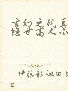 玄幻之我真不是绝世高人小说