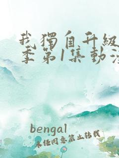 我独自升级第一季第1集动漫