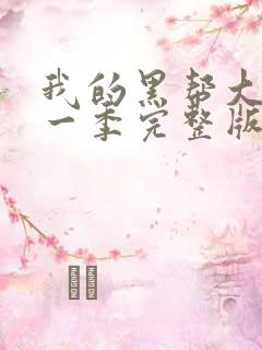 我的黑帮大佬第一季完整版免费观看高清