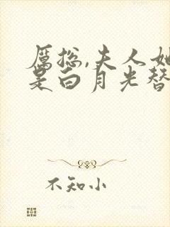 厉总,夫人她不是白月光替身在线阅读