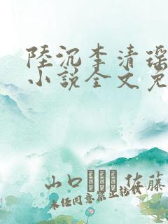 陆沉李清瑶主角小说全文免费阅读最新章节