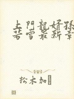 上门龙婿孙怡夏若雪最新章节