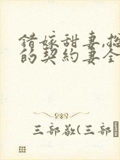 错嫁甜妻,总裁的契约妻全文阅读