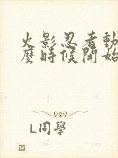 火影忍者动漫什么时候开始播出的