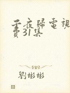 子夜归电视剧免费31集