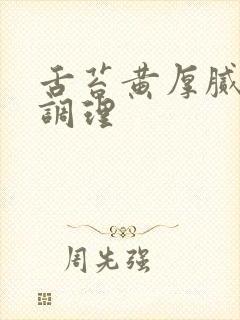 舌苔黄厚腻怎样调理