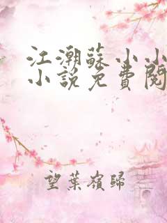 江潮苏小小穿越小说免费阅读全文