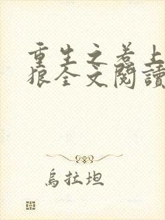 重生之惹上四只狼全文阅读