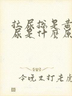 拉尿总是黄色的尿是什么原因