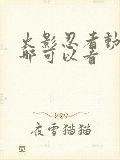 火影忍者动漫在哪可以看