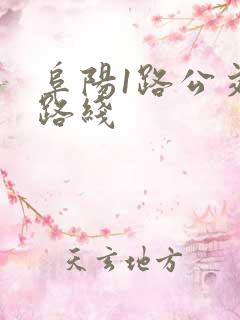 阜阳1路公交车路线