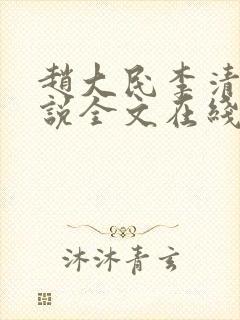 赵大民李清韵小说全文在线阅读
