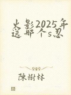 火影2025年送哪个s忍
