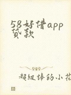 58好借app贷款