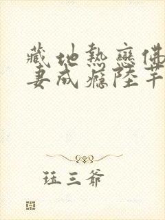 藏地热恋佛子宠妻成瘾陆芊芊洛追嘉