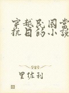 穿越民国当土匪抗日的小说