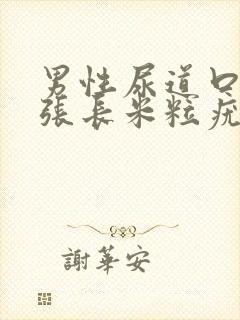 男性尿道口边上张长米粒疣