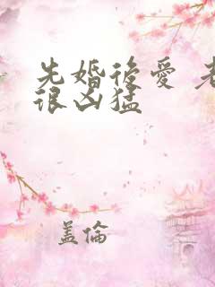 先婚后爱 老公很凶猛