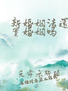 新婚姻法还有事实婚姻吗