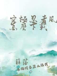 究极忍者风暴4怎么下载