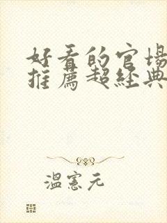 好看的官场小说推荐超经典