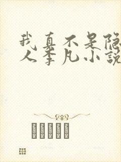 我真不是隐世高人李凡小说