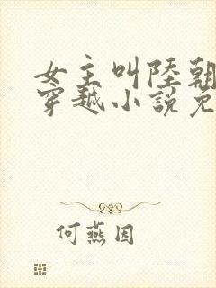 女主叫陆朝朝的穿越小说免费阅读