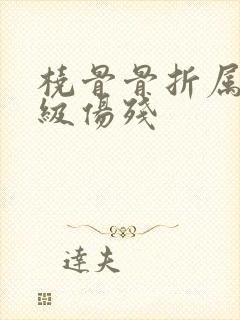 桡骨骨折属于几级伤残