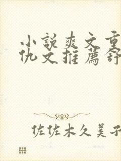 小说爽文重生复仇文推荐舒服女主