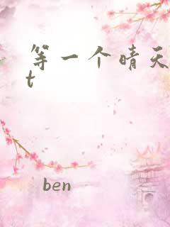 等一个晴天txt
