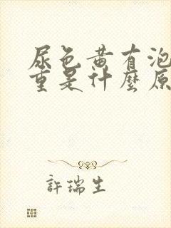 尿色黄有泡沫味重是什么原因