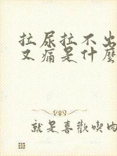 拉尿拉不出又胀又痛是什么原因