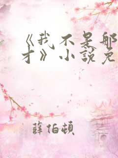 《我不是那种人才》小说免费阅读