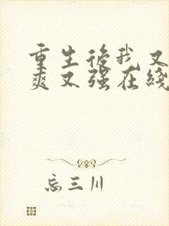 重生后我又飒又爽又强在线观看短剧