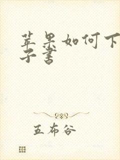 苹果如何下载电子书