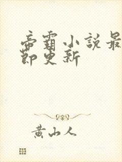 帝霸小说最新章节更新