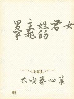 男主姓君女主是穿越的